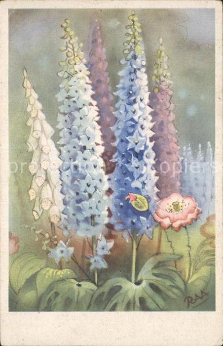 Blumen Künstlerkarte RAA