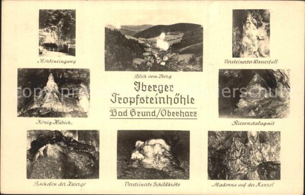 Hoehlen Caves Grottes Iberger Tropfsteinhöhle Madonna auf der