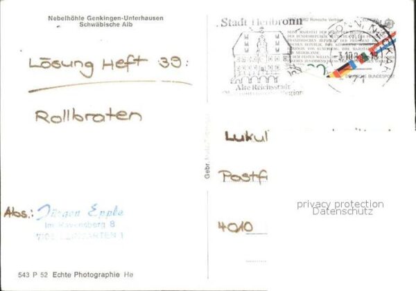 Hoehlen Caves Grottes Nebelhöhle Genkingen-Unterhausen – Bild 2