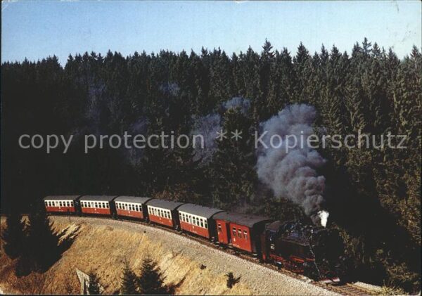 Harzquerbahn Zwischen Benneckstein Tiefenbachmühle