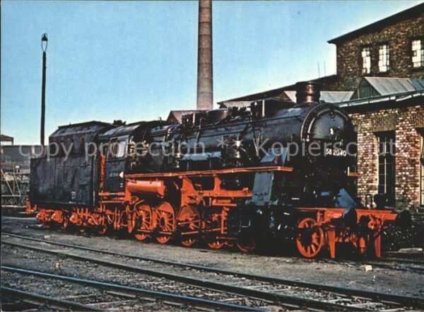 Lokomotive Güterzug-Lokomotive 58 2040 Nossen 1965
