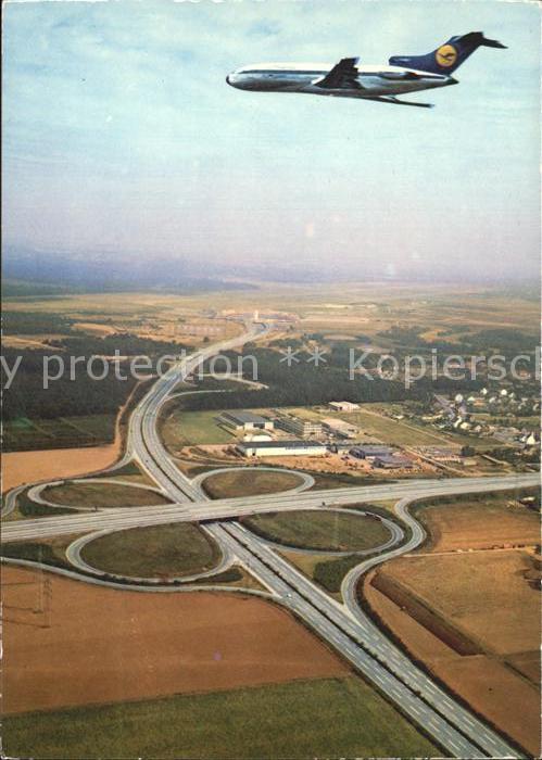 Lufthansa Flughafen Köln/Bonn Autobahnkreuz Flieg