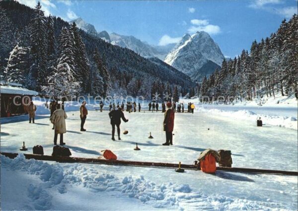Wintersport Curling Riessersee Garmisch-Partenkirch