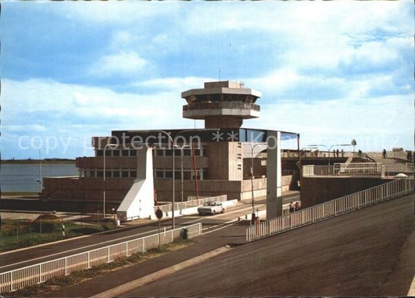 Talsperre Staudamm Eidersperrwerk Hauptgebäude Klappbrücke