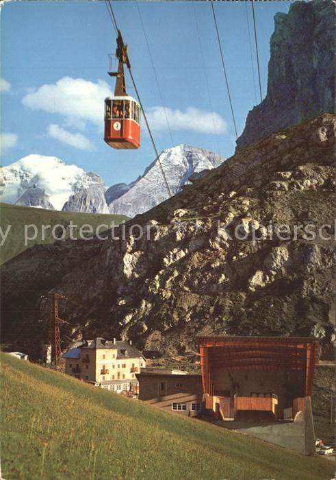 Seilbahn Funivia Passo Pordoi Marmolada