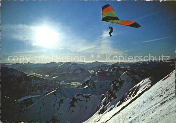 Drachenflug Drachenfliegen Alpen