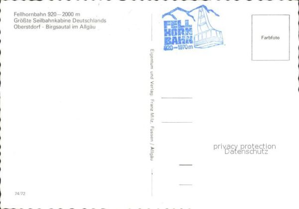 Seilbahn Fellhorn Oberstdorf-Birgsautal – Bild 2