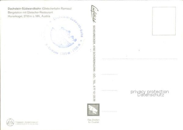 Seilbahn Dachstein-Südwand Bergstation Gletscher – Bild 2