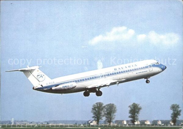 Flugzeuge Zivil Bavaria Bac Super One-Eleven Holiday Je