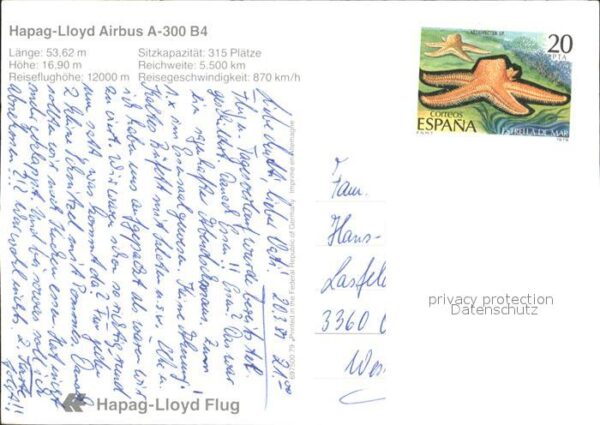 Flugzeuge Zivil Hapag-Lloyd Airbus A-300 B4 – Bild 2