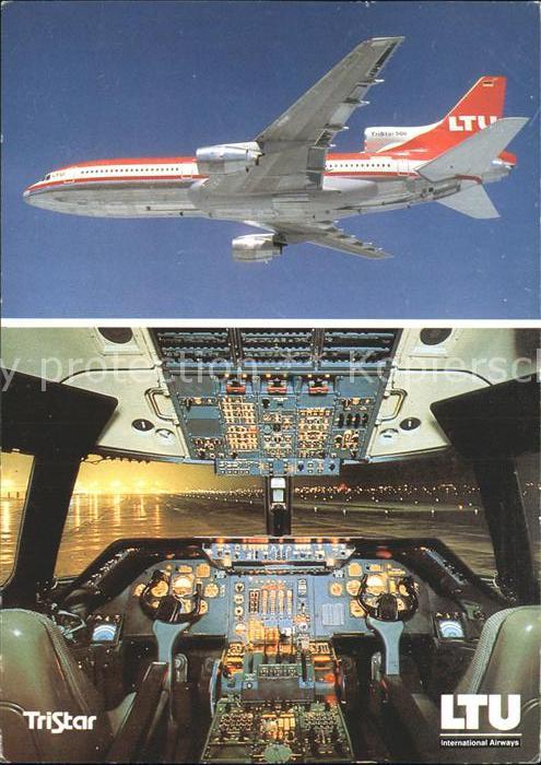 Flugzeuge Zivil LTU TriStar L-1011-500 Cockpit