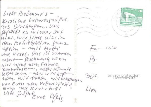 Schiffe Ships Navires MS Völkerfreundschaft – Bild 2