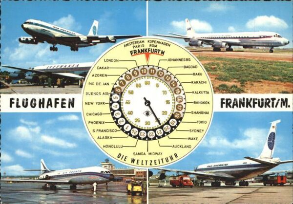 Flughafen Airport Aeroporto Frankfurt am Main Weltzeituhr