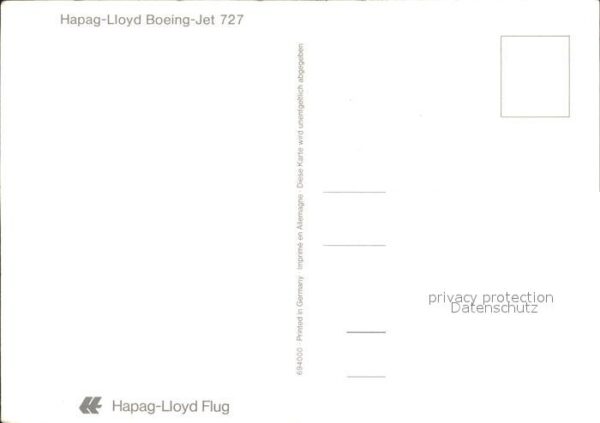 Flugzeuge Zivil Hapag-Lloyd Boeing-Jet 727 – Bild 2