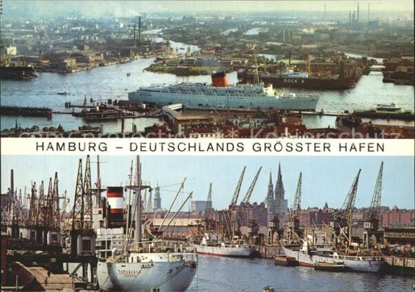 Dampfer Oceanliner Hamburg Hafen