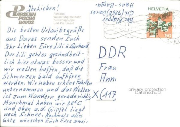 Seilbahn Weissfluhgipfel Parsenn Silvrettagruppe – Bild 2