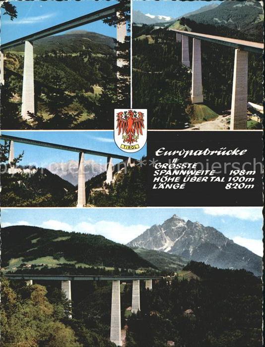 Bruecken Bridges Ponts Europabrücke Brenner-Autobahn Nordkette