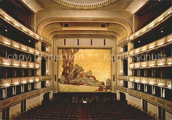 Opergebaeude Innenansicht Staatsoper Wien Eiserner V