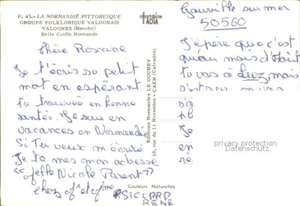 Trachten Frankreich Valognes Coiffe Normande – Bild 2