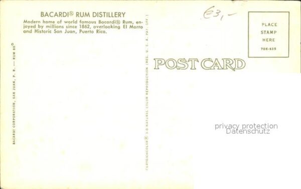 San Juan Puerto Rico Bacardi Rum Distillery – Bild 2