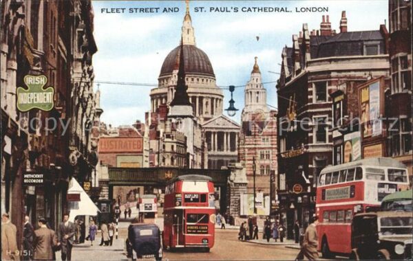 London Fleet Street St. Pauls Cathedral