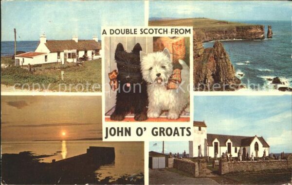 John o Groats Hund Last house Sunset over stroma Coas