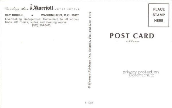 Washington DC Marriott Motor Hotels – Bild 2