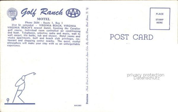Virginia Beach Golf Ranch Motel Fliegeraufnahme – Bild 2