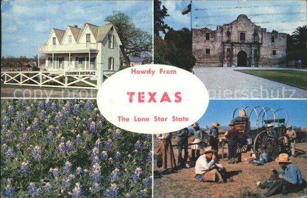 Texas City Eisenhower Birth Place Alamo San Antoni