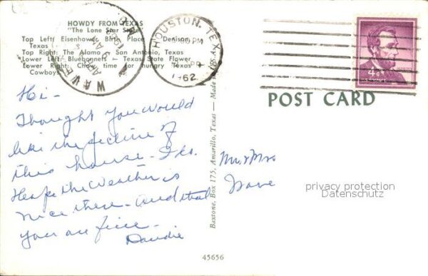 Texas City Eisenhower Birth Place Alamo San Antoni – Bild 2