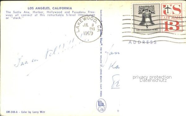 Los Angeles California Freeways Fliegeraufnahme – Bild 2