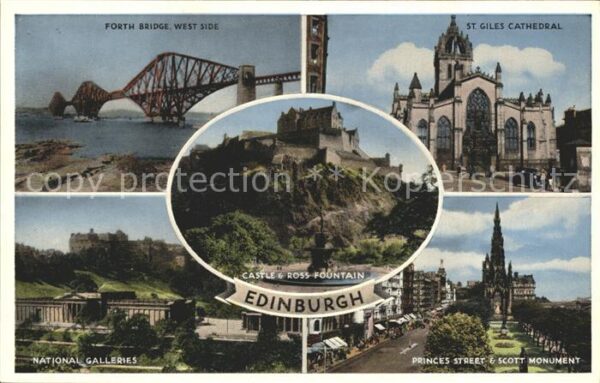 Edinburgh Scotland St. Giles Cathedral Princes Street Scot