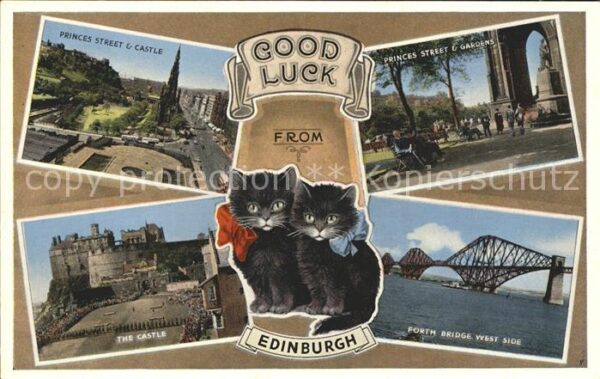 Edinburgh Scotland Princes Street Castle Gardens Forth Bri