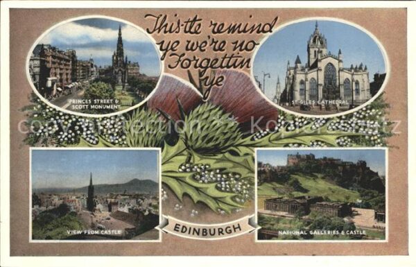 Edinburgh Scotland St. Giles Cathedrale National Galleries
