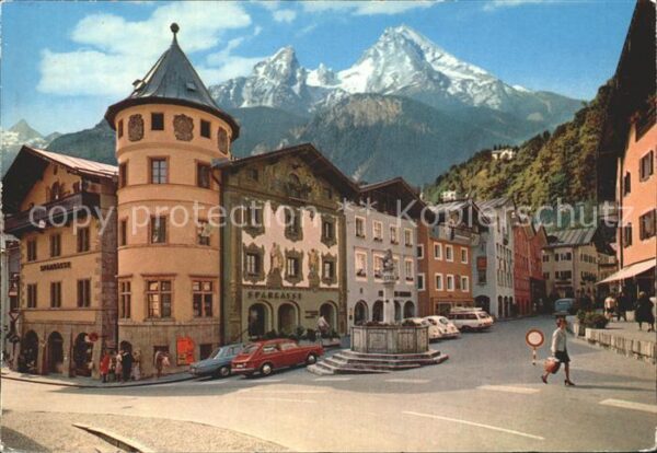 Berchtesgaden Marktplatz Watzmann