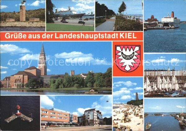 Kiel Fähre Segelboot Hafen