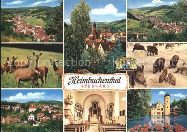 Heimbuchenthal Kirche Inneres Wasserschloss Reh Wildsc