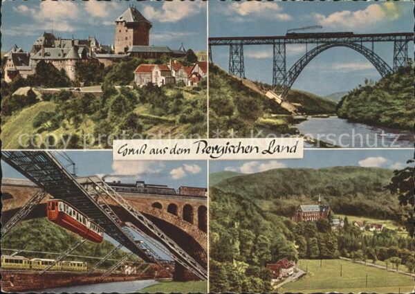 Wuppertal Schwebebahn Schloss Burg Müngstener Brü