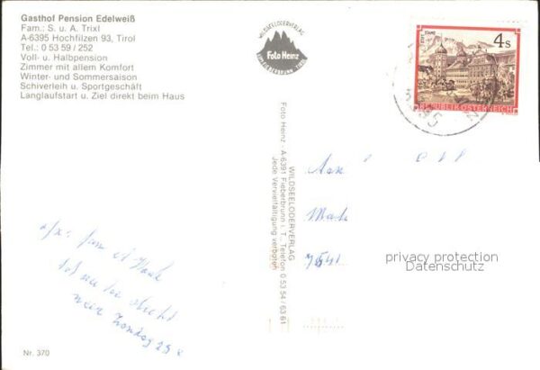 Hochfilzen Gasthof Pension Edelweiss – Bild 2