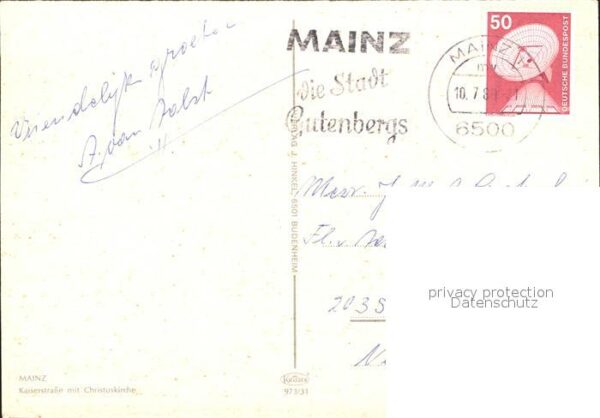 Mainz Rhein Kaiserstrasse Christuskirche – Bild 2