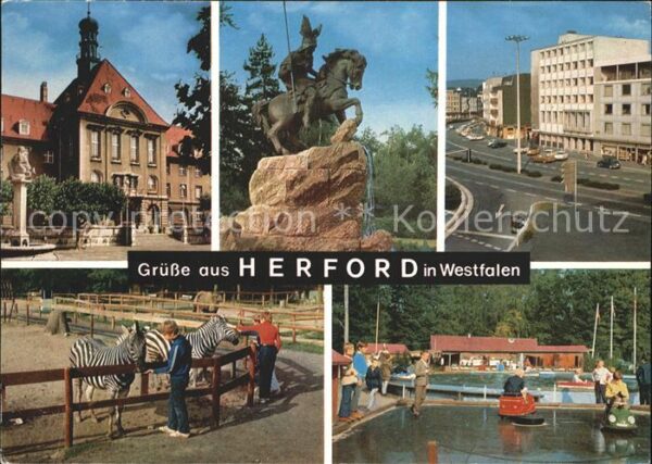 Herford Rathaus Wittekind-Denkmal Berliner Stra