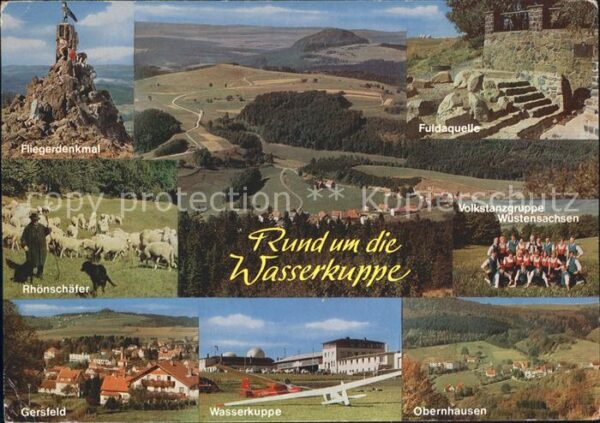 Wasserkuppe Rhoen Fuldaquelle Volkstanzgruppe Wüstensachs
