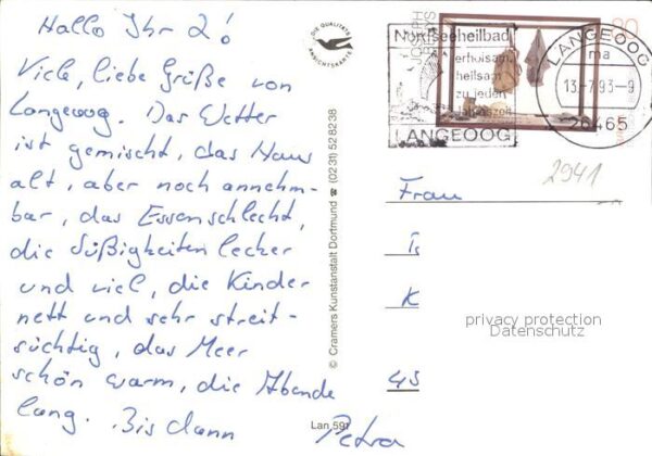 Langeoog Nordseebad Kinderspielhaus Hafen Wasserturm Strand – Bild 2