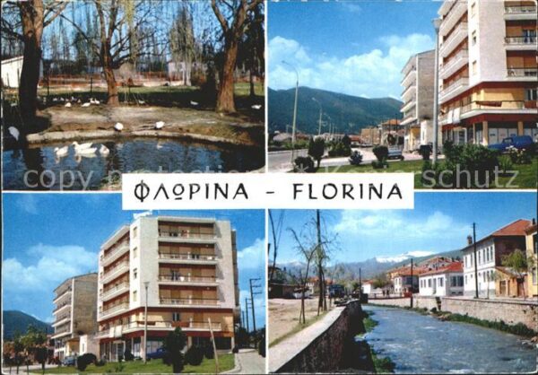 Florina Schwanenteich Gebäude Strassenmotiv