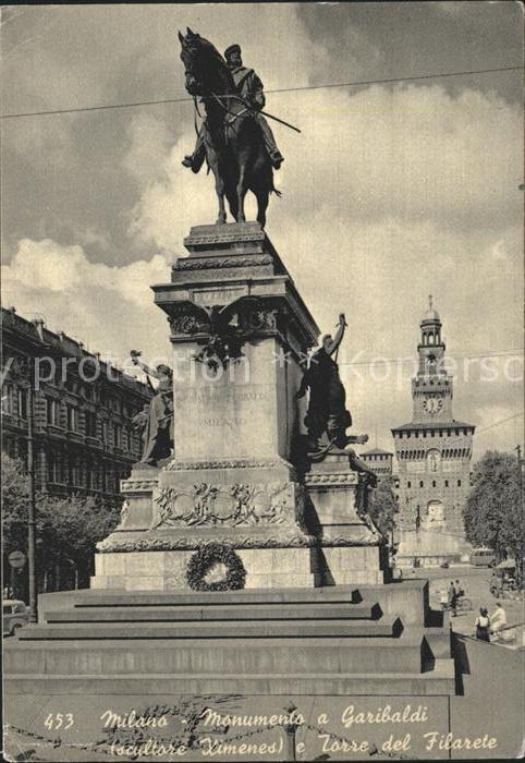 Milano Monumento Garibaldi Torre Filarete