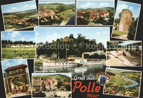 Polle Fliegeraufnahme Burg Mini-Golf-Platz We