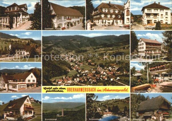 Oberharmersbach Cafe Hug Gasthaus Forelle Schwimmbad Br