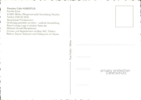 Mellau Vorarlberg Pension Cafe Hubertus – Bild 2