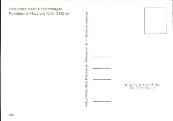 Oberammergau Rotkäppchen-Haus Kofel – Bild 2