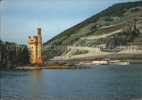 Bingen Rhein Mäuseturm Ehrenfels Dampfer